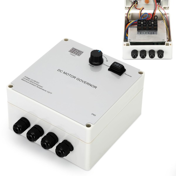 PWM Motor Speed Controller, DC 12V-48V 35A Waterproof Motor Speed