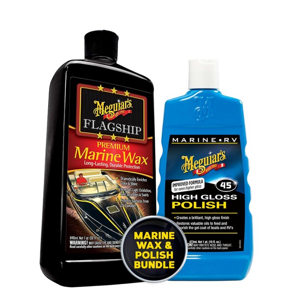 Meguiar's Meguiar's M4516 Marine/RV Polish & Gloss Enhancer and M6332