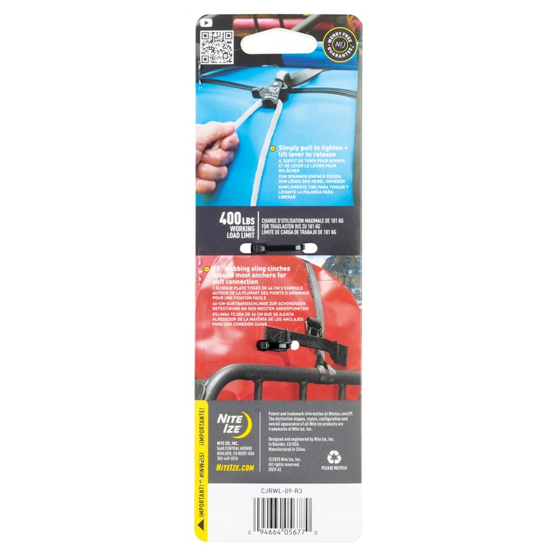 Nite Ize CamJam Ring Ring Tightener & 18" Webbing Sling