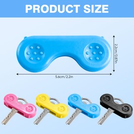 4 Pack Key Turner Aid, Ergonomic Key Holder for People with Arthritis, Parkinson’s, Disability, Comfortable and Easy Grip for Weak Hands, Lightweight, Click-On Design, Suitable for Flat Keys