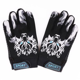 TOPYUEYILIYI 1 Pair Kids Fishing Gloves Bike Cycling Gloves Full Finger Children Gloves Outdoor Sports Gloves Suitable for Fishing Camping Bike Motorcycle Gloves