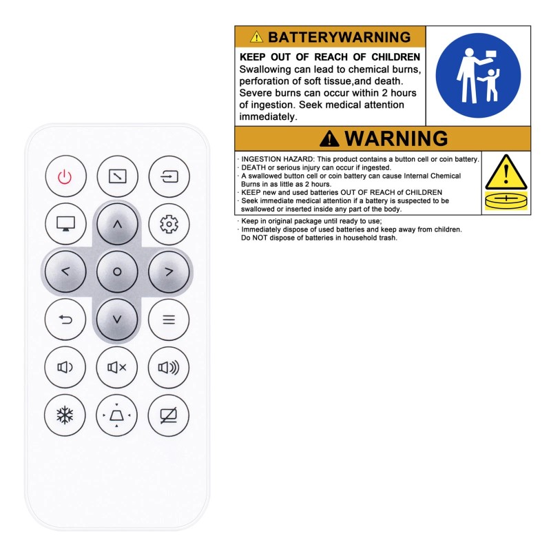 For Optoma New Replace Remote for Optoma Portable Projector ZW350ST