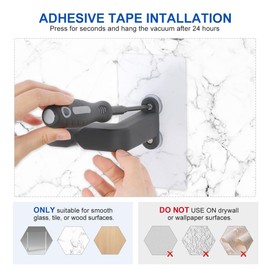LANMU Wall Mount Holder Compatible with Shark IX141 IZ377H IZ376H IZ462H IZ163H IZ363HT IZ682H Pet Cordless Stick Vacuum, Handheld Vac CH951 and V10 V11 V12 V15 Vacuum Cleaner