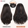 Yaki Curly Headband Wig For Black Women 26 Inch Brown