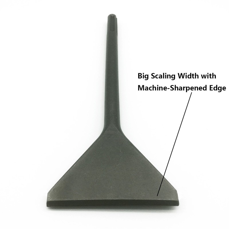 SPKLINE 4-1/2 Inch Wide Tile & Thinset Scaling Chisel SDS-Max