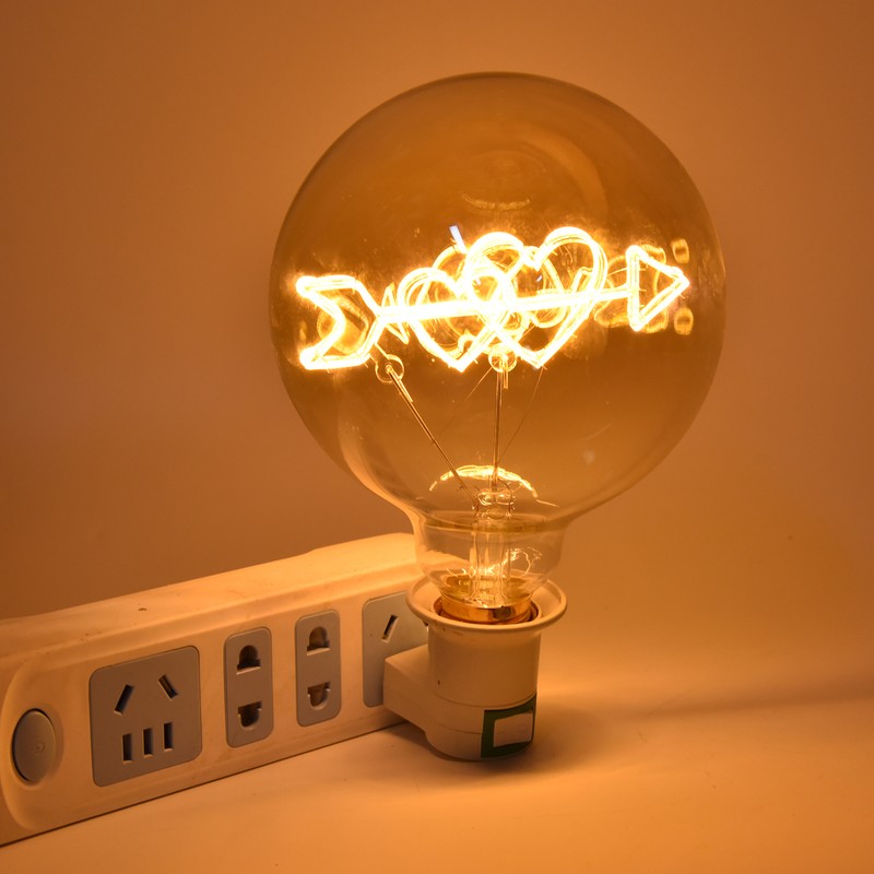 Edison Led Light Bulbs 4W 2200K Warm Light Transparent Energy