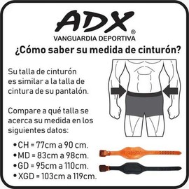 ADX Faja para Gym Piel Natural PU CSoporte CForro 15 Cm Ancho Faja para Carga Uso Rudo Proteccion Lumbar                                              