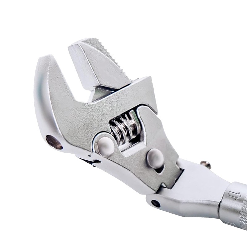 Flexhead Adjustable Wrench 10 to 12in Ratcheting Spanner with Retractable