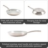IMUSA 12” Stainless Steel Frying Pan with Gray Ceramic Nonstick