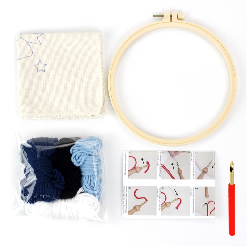Punch Needle kit Embroidery Starter Kits with Embroidery Pen and