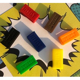 Bitbelt Super hero 7 pack (Black and Red with glitter, Green, Brown, Orange, Yellow and Navy Blue