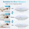 QUTOOL White Cooling Memory Foam Pillow Adjustable Gel Standard Size