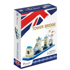 Party town C238h Tower Bridge, London Adult, Assembly Games, 3D Puzzle, Children 8 Years, Blue