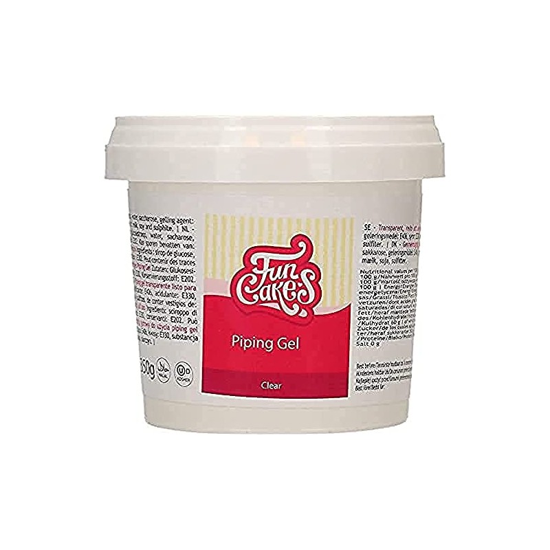 FunCakes Clear Piping Gel: Gel Trasparente per Decorazione Torte, per