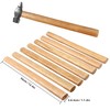 GNIEMCKIN Wood Hammer Handle, 7 Pack Replacement Hammer Handles, Easy