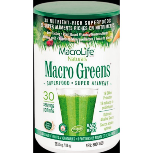 MacroLife Naturals Macro Greens, 10 oz/30 Servings