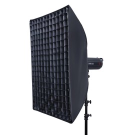 REFLEX CAMERA 60×90cm (24×35in) Quick Setup Folding Softbox Bowens Mount | Rectangular Softbox with Honeycomb Grid & 2 Diffusers | Portable Photography Lighting Softbox with Carrying Bag