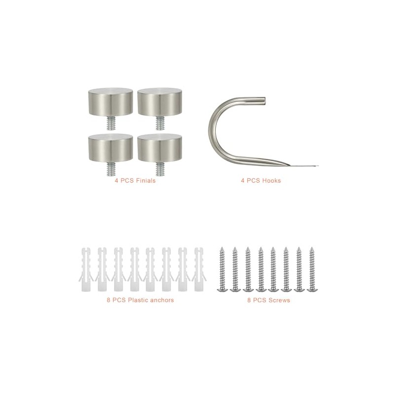 Premium Curtain Holdback, Quality Metal Decorative Curtain Holdbacks with Zinc