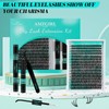 AMZGIRL LASH Lash Extension Kit 320Pcs,DIY Individual Lashes Clusters Kit,Lash