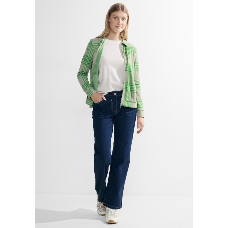 Cecil womens plaid, Celery Green