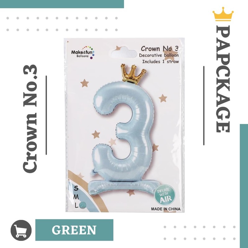 Make&fun Balloons Number Stand Birthday Party Easy Decoration Large 42"