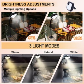 Grill Lights for Outdoor Grill, Magnetic Grill Lights Rechargeable Ultra-Bright BBQ Grill Lights for Grill (Birthday Grilling Gifts)