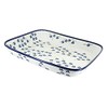 Blue Rose Polish Pottery Willow Extra Large Rectangular Baker