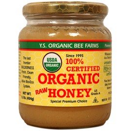 Ys Eco Bee Organic Honey 1 Pound Jar