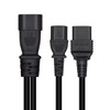 JORINDO 0.32M/1FT IEC320 C14 to C13+C19 PDU/UPS Server Y Splitter