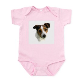 CafePress Jack Russell Watercolor Infant Creeper Cute Infant Bodysuit Baby Romper Petal Pink
