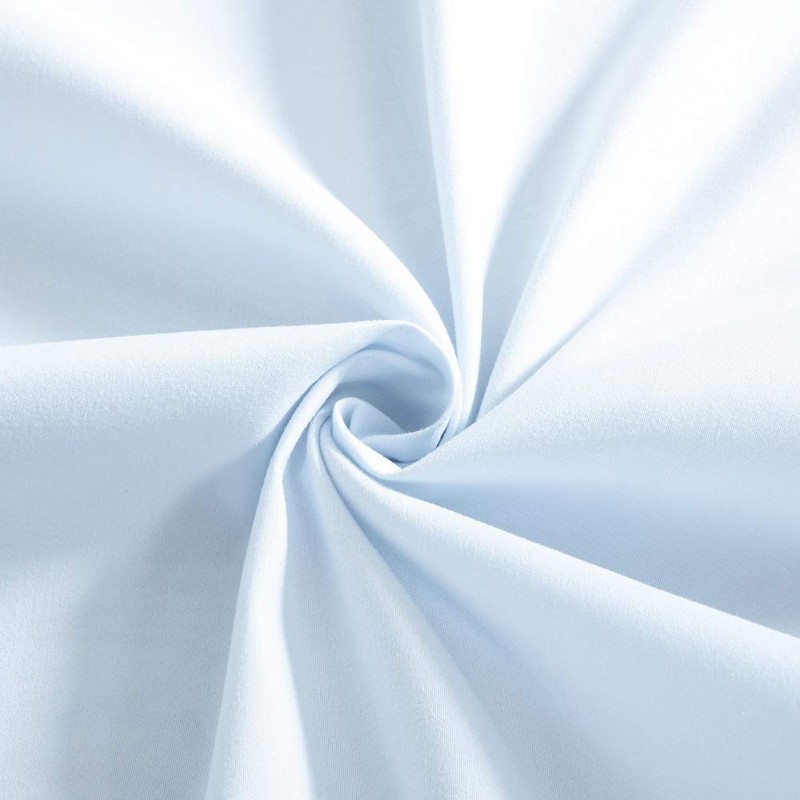 Light Blue Ruffle Shower Curtain Farmhouse Fabric Cloth Shower Curtains