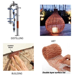 Copper Mesh Roll Sturdy 4 x 40 Pure Copper Stuff-fit Wire Mesh for Gap Copper Blocker