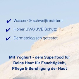 KORRES YOGHURT Sonnenspray-Emulsion für Gesicht & Körper SPF50, schnell einziehend, spendet lang anhaltende Feuchtigkeit, wasserresistent, 150 ml