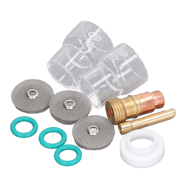 11Pcs Welding Gun Accessories Tig Welding Torch Glass Cup Collet