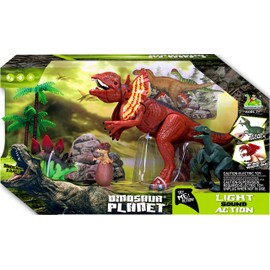Set De Dinosaurios Con Luces Y Sonidos