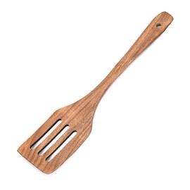 Wooden Spatula For Cooking Utensils,Spatulas For Kitchen Use,Wooden Spoons For Cooking,Teak Durable Flat Slotted Spatula For Nonstick Cookware