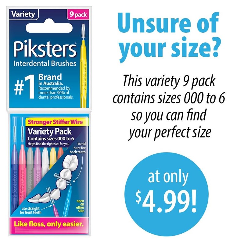 Piksters Interdental Brushes, 35 pk, Size 00, Interdental Tooth Brush