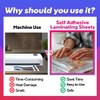 VIOLETTO Self Adhesive Laminating Sheets 12.3x17.1 inch, 10 Pack, 4mil