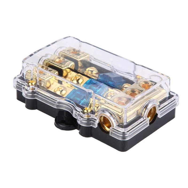 Fuse Holder, 1 in 3 Ways 24V 60A Car Stereo