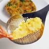 LTM-H01m Slotted Punching Spoon Naked Dishwasher Safe Ladle Silver
