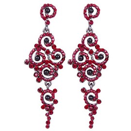 Vijiv Gatsby Earrings Art Deco Vintage 1920s Flapper Jewelry Accessories Party