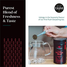 Darjeeling Tea Loose Leaf - Natural First-Flush Indian Black Tea Leaves - Sweet Fruity & Muscatel with Subtle Orange Blossoms Notes - Easy to Brew Darjeeling Tea by The Tea Makers of London
