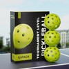 XILOMG .Outdoor Pickleball Balls 12 Pack - 3.3mm Polymer Construction