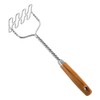 Metaltex 19.51.00 Potato Masher (Traditional Potato Masher, Stainless Steel, Wood,