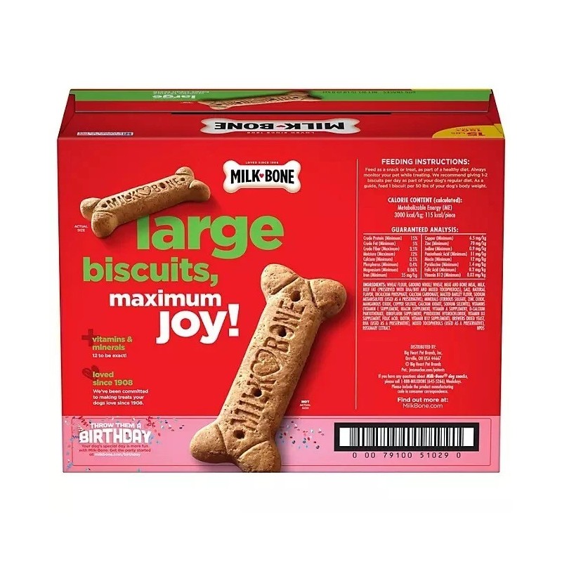 Milk-Bone Original Large Crunchy Dog Treat Biscuits 240 oz