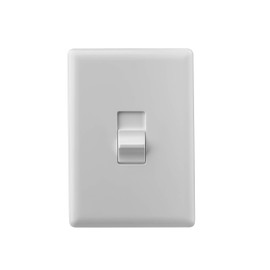 Home Automation Lighting, ZWAVE Plus Smart Switch by Ecolink, Lighting Switch Control, White Single Toggle Style Light Switch Design (PN - STLS2-ZWAVE5)