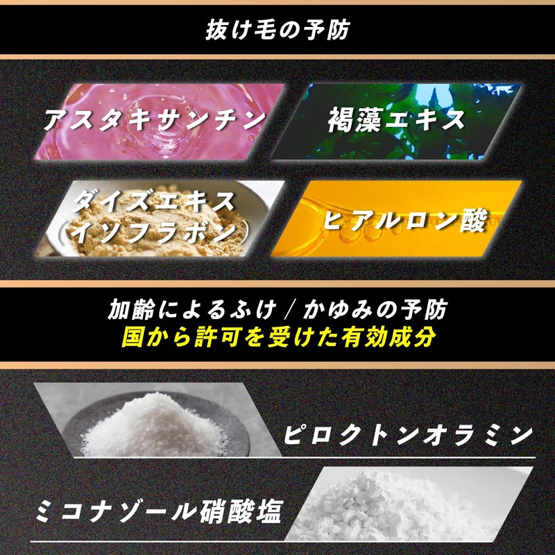 RAKUKURO Men's Gray Hair Dye Shampoo, Apple Mint Scent, Prevents