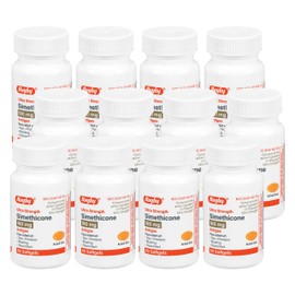 Rugby Ultra Strength Simethicone Gas Relief 180 mg - Maximum Gas Relief for Adults - May Help with Symptoms of Flatulence, Bloating, Gas Fullness - 60 Softgels (12 Pack)