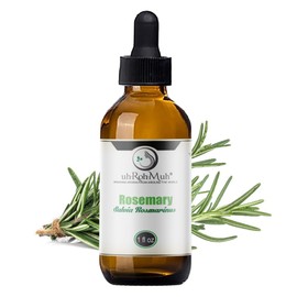 uh*Roh*Muh Premium Rosemary Essential Oil ct Camphor - Pure and Cruelty Free Essential Oil | Home Essential Diffuser Oil for Aromatherapy, Perfect for Hair Care, Skin Care - Sourced from India 1oz