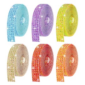 6-Yard Rhinestone Tapes, Bedazzling Strips Self Adhesive
